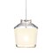 Besa Lighting Pica 6 Cord Pendant, White Sand, Satin Nickel Finish, 1x50W Halogen 1XT-PIC6WH-SN - alternate 1
